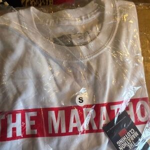 The Marathon Clothing White and Red Tee